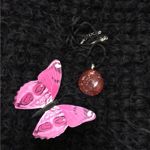 Marble Glass One of a Kind Unique Rare Handmade Necklace - Picture 10 of 16